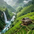 山莊茶葉與農田