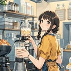 在奶茶店的员工